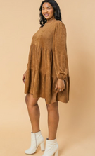 Load image into Gallery viewer, Suede Tiered Dress
